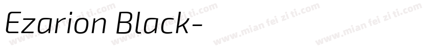 Ezarion Black字体转换